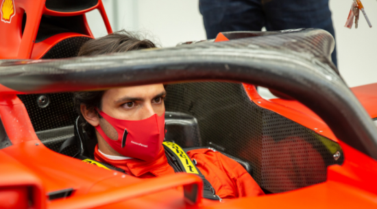 卡洛斯·塞恩斯准备为法拉利F1赛车进行首次测试