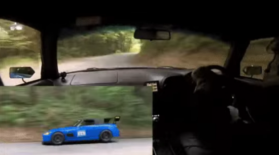 日本的蓝色本田S2000驾驶员绝对不惧怕