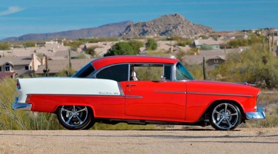 优雅的1955年雪佛兰Bel Air Hot Rod即将拍卖