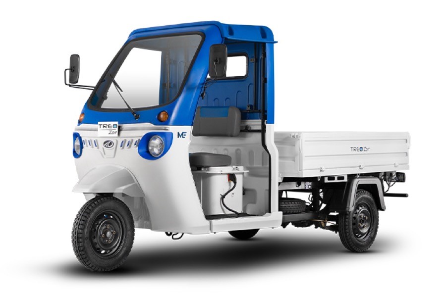 亚马逊在印度使用的是马恒达电气的Treo Zor电动三轮车