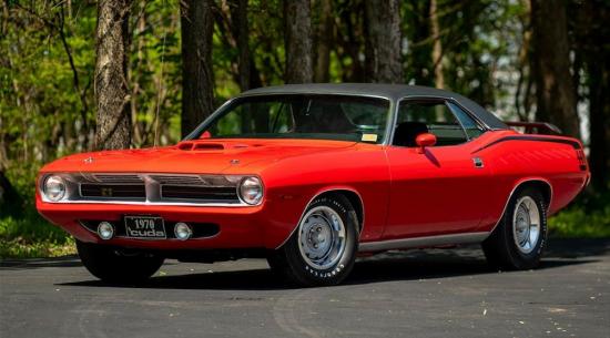 这款1970年的普利茅斯（Plymouth'Cuda）是此类车中最令人向往的车型之一