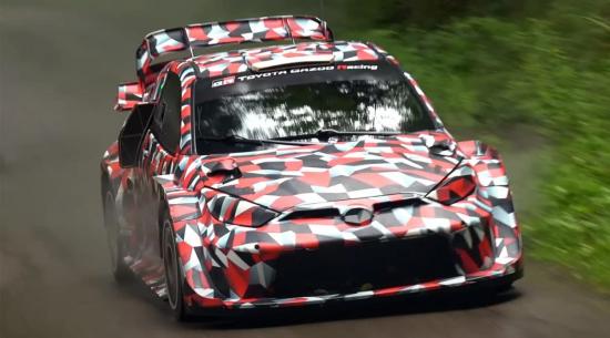 丰田的新型混合动力 Yaris WRC 汽车看起来绝对凶猛