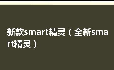 新款smart精灵（全新smart精灵）