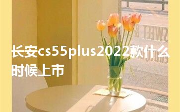 长安cs55plus2022款什么时候上市