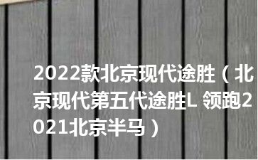 2022款北京现代途胜（北京现代第五代途胜L 领跑2021北京半马）