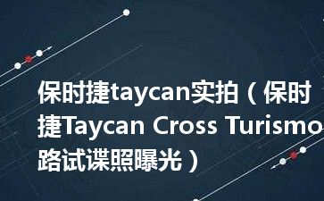 保时捷taycan实拍（保时捷Taycan Cross Turismo路试谍照曝光）