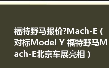 福特野马报价?Mach-E（对标Model Y 福特野马Mach-E北京车展亮相）