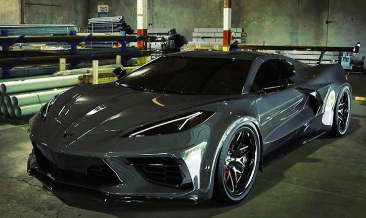 C8克尔维特“ Figther Jet”看起来像跑车