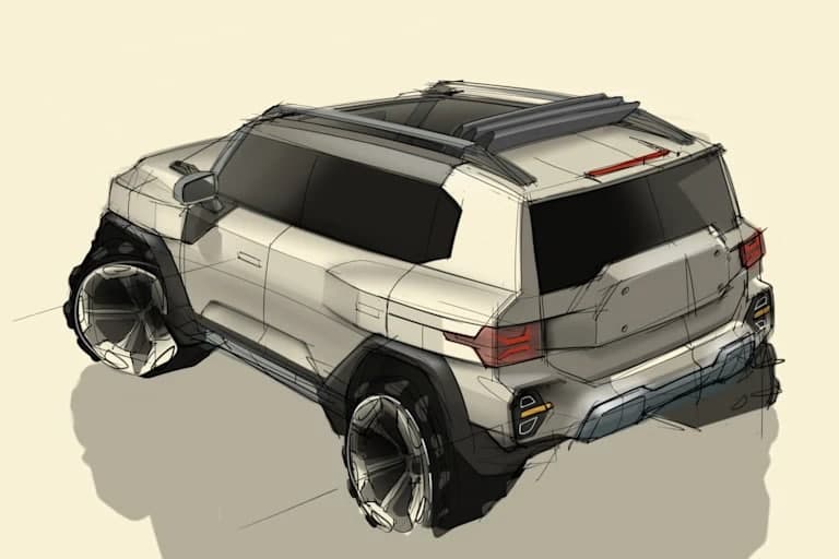 双龙KR10草图预览下一代SUV